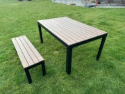 Duży stół ogrodowy + Ława