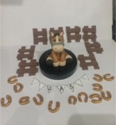 Konik zestaw z masy cukrowej na tort 