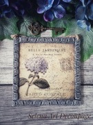Ozdobny obrazek Belle Jardiniere shabby vintage decoupage hortensja