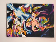 Kamehameha - ręcznie malowany obraz inspirowany Dragon Ballem