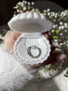 Amazonit jaspis dalmatyńczyk pierścionek z fasetowanych koralików