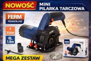 Piła Tarczowa FERM 550 W Powerline 85 mm CSM1053, NOWE 