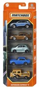 MATCHBOX 5 PACK AUTOBAHN EXPRESS V AUDI E TRON PORSCHE 911 FIAT 500 ALFA VW