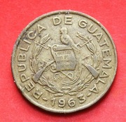 1  Centavo  1963  r  -   Gwatemala