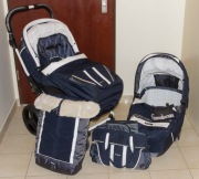 Wózek Emmaljunga Nitro City Polar Performance 2w1 godnola + spacerówka