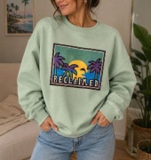 reclaimed miętowa bluza palmy malediwy island delfin palma wakacje podróże