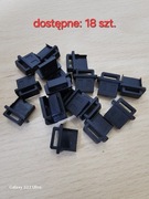 Solidna plastikowa zaślepka Zatyczka portu gniazda USB typ-A żeńska czarna 