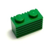 LEGO KLOCEK GRILL 1X2 ZIELONY