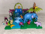 LEGO FRIENDS SŁONIE MAŁPKA TYGRYS PTAK FOKA DELFINY PALMA SKAŁY PŁYTKI