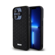 DKNY 3D Rubber Repeat Pattern - Etui iPhone 15 Pro (czarny).