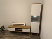 Zestaw mebli Rtv witrynka, stolik, półka 