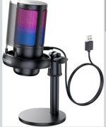 Profesjonalny mikrofon gamingowy studyjny coconise rgb ze stojakiem