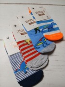 Skarpetki krótkie dziecięce stopki dinozaury zestaw 4 pary r.22-24