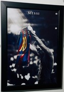 Plakat Lionel Messi pilka nozna football soccer w ramce