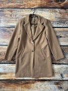 New Collection beżowy płaszcz damski rozmiar M elegancki zimowy ciepły zima