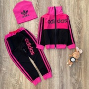 dziecięcy dres sportowy bluza + spodnie+czapka 92 cm