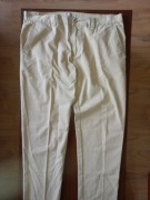 Spodnie Zara Men w pasie 94 cm letnie dżinsowe beżowe
