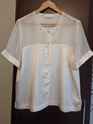 elegancka koszula bluzka z krótkim rękawem Marks & Spencer 40 L