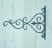 Wieszak Hak Uchwyt metalowy kuty na doniczkę - Antracyt RAL 7016 (W68)