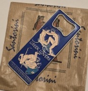 Magnes na lodówkę metalowy Otwieracz Santoryni Oia Kira Greek Lovers(L)
