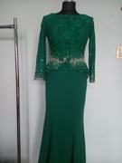 Piękna sukienka w kolorze szmaragdowym rozmiar XS