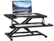 Biurko stojące regulowane nadstawka pod laptop klawiatura