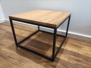 Stolik kawowy 60x60 loft naturalne drewno dębowe