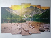 Obraz tryptyk Góry Tatry Morskie Oko 