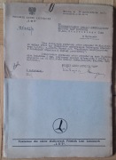1945, Pismo + sprawozdanie PLL LOT dla Min Jana Grubeckiego !!!