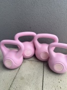 Kettlebelle 2x2kg i 2x4kg Premium Pink