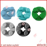 LEGO 4032 PŁYTKA 2x2 średni lazurowy, niebieski szary / DBG LBG zielony