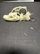 Zestaw czaszka święconce w ciemności na zielono / JamJestMaciek4 