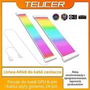 Listwa ARGB do kabli zasilacza 8-pin GPU + 24-pin ATX