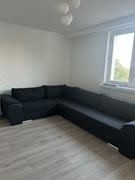 Duży narożnik rozkładany czarny