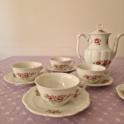 Zestaw porcelany do kawy herbaty Wałbrzych lata 70te
