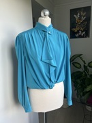 Morska koszula vintage z kokardą - XL/XXL - retro styl