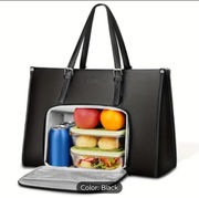 Torba na laptop do pracy z miejscem na lunch box