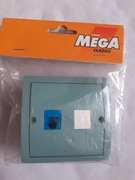 Gniazdo pojedyncze RJ12 komplet SIMON  CLASSIC Turkus - nowy