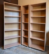 Trzy regały na książki BRW system XXI olcha