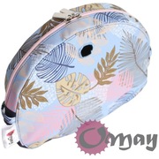 Granatowy organizer do Obag MOON LIGHT liście błękit różowy beż wkład OMAY