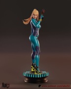 Figurka druk 3D żywica " Samus Aran - F1353 " - 120 mm