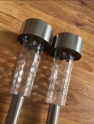 Lampki solarne komplet zestaw 2szt lampka solarna na balkon taras