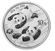 Srebrna moneta bulionowa Chińska Panda - 30 gramów srebra 2022 (1 uncja)
