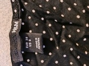 KappAhl h&m 2  zestaw kwiaty kropki groszki czarna granatowa 36 38 J NOWE
