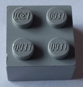 Lego 3003 jasnoszary klocek 2 x 2 6329,6575,6563 2szt