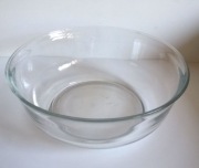 Duża miska misa szklana 21 cm na sałatki owoce Italy Borgonovo Glass