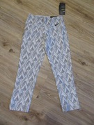 NIKE dri fit damskie getry jasny szary wzór nowe _ XS