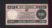 BON TOWAROWY 0,10 Cent seria HB6084520 