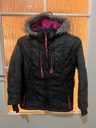 Kurtka zimowa dziewczęca 110 rozmiar 5–6 lat ciepła, solidna stan bdb