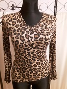 Bluzka jesienna panterka wiskoza